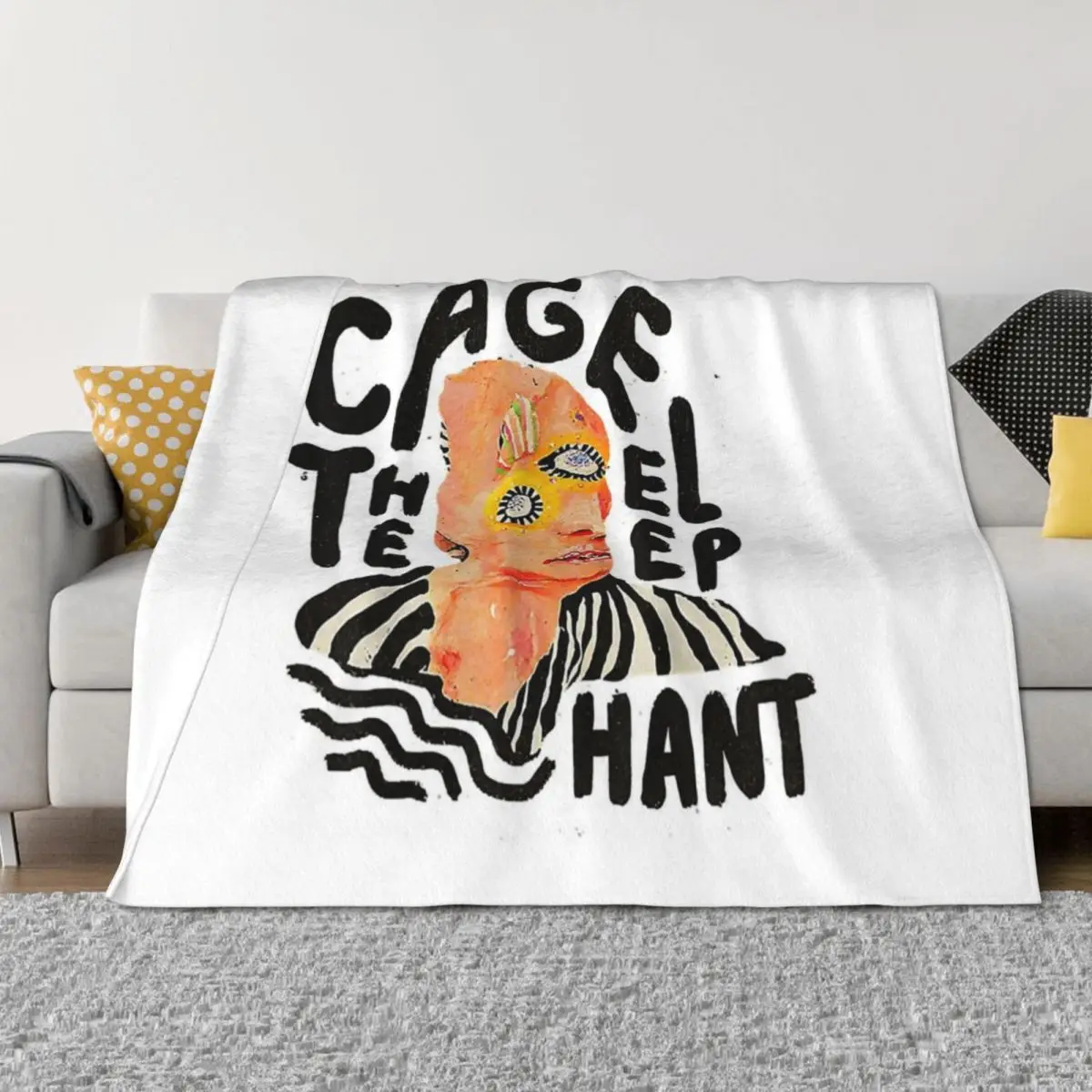 

Retro Cages Distresseds The Elephant S Throw Blanket for winter Fashion Sofas Thermal Soft Blankets