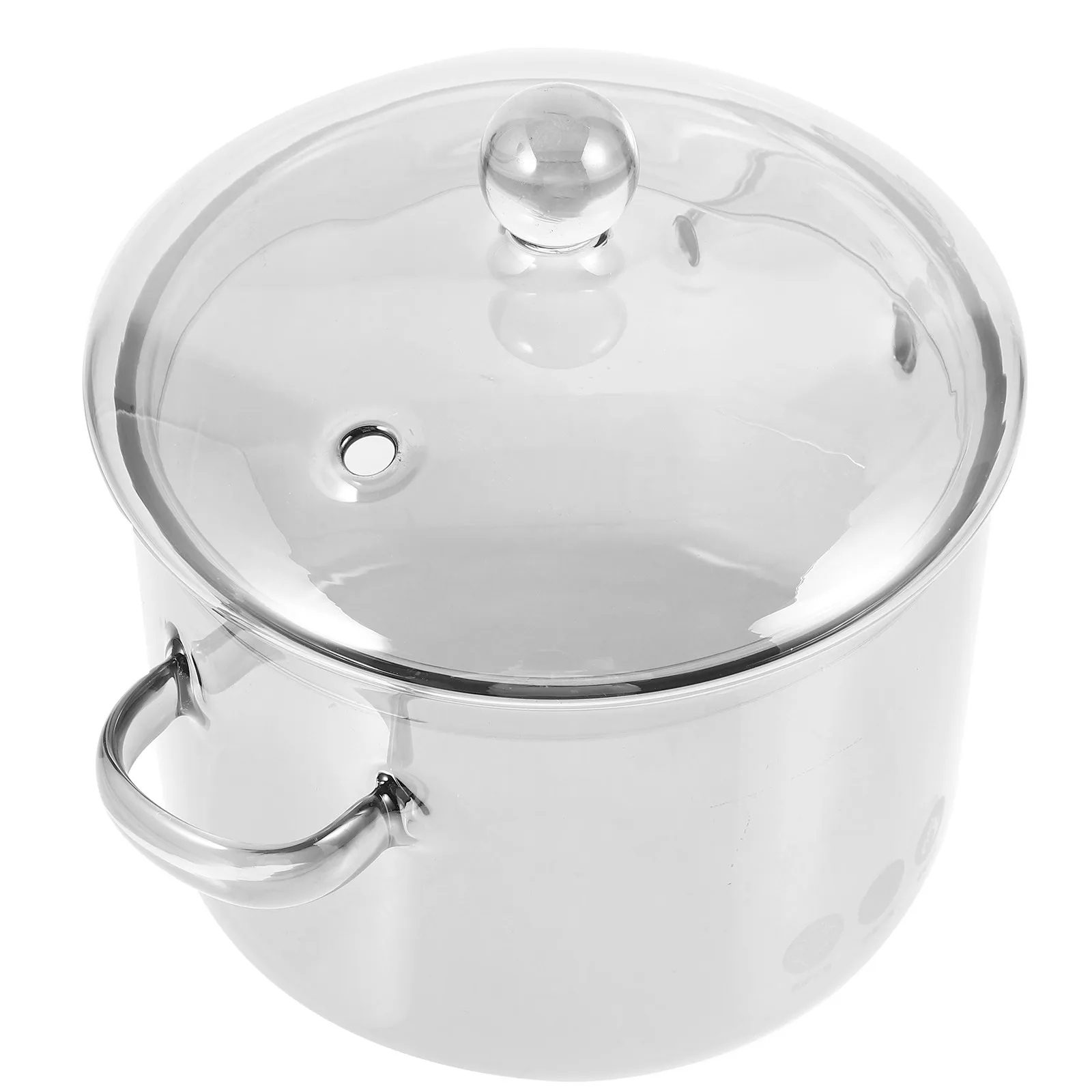 

Glass Saucepan Transparent Heat-Resistant Cooking Pot with Lid Kitchen Cookware Stockpot for Soup Stew Boiling Glass Cooking Pot
