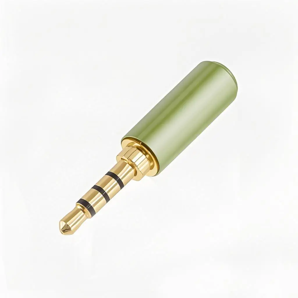 3.5mm Plug Four Pole Headphone Audio Connector 4-section Tail Computer Soldering Audio Head Soldering Multi Color Shell A6