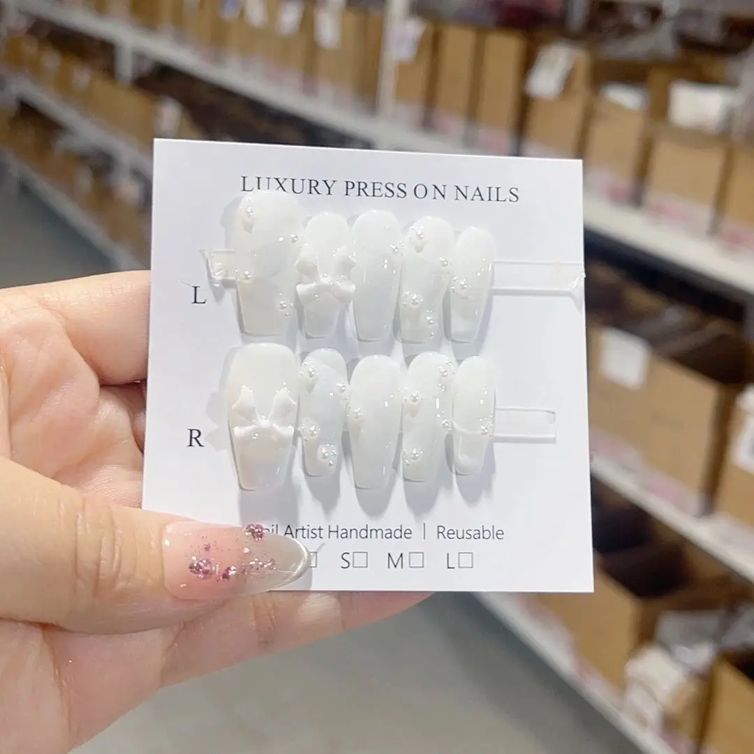 

Лидер продаж, съемный многоразовый высококачественный элегантный белый бант ручной работы с французской белой лентой. No B040