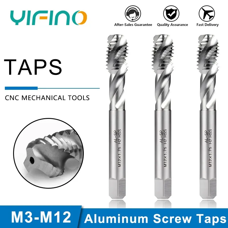 Aluminum Screw Tap Machine Screw Tap Tapping Tapping Bit m2 m4 m5 m6 m8 m10 m12 m16
