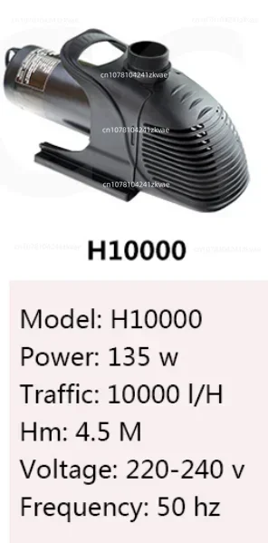 H 4000 6000 8000 10000 12000 15000 18000 20000 23000 25000 amphibious fish tank and fish pond circulating water pump