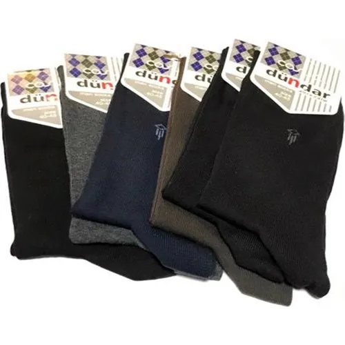 Dündar Economıc EC1178MG Seamless Men 'S Combed Cotton Socks 6 S Set