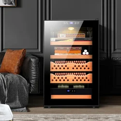 Cigar cabinet, wine cabinet, electronic temperature control and humidity control, household embedded moisturizing cabinet