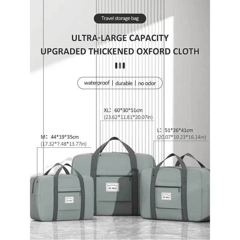 1PC Large capacity thickened travel bag luggage bag, suitable for travel luggage handling and moving packaging