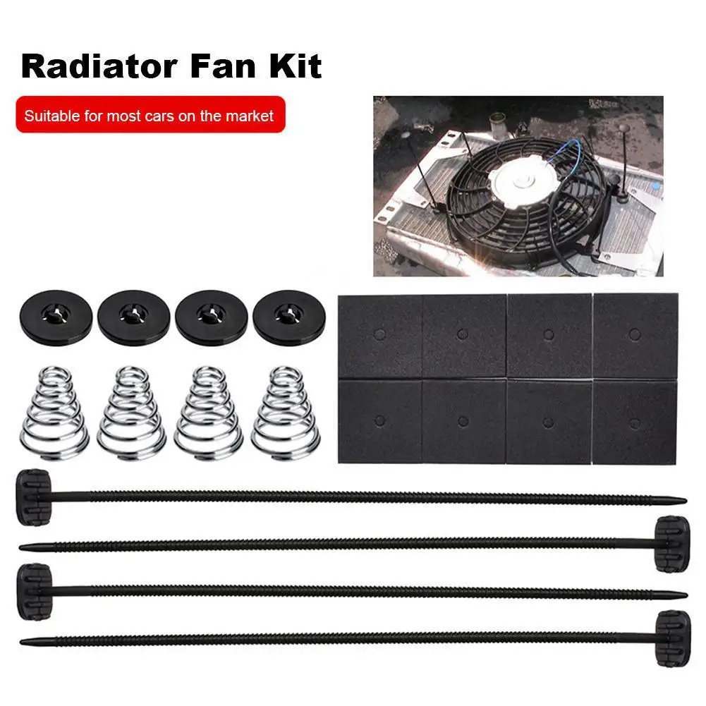 1 Set Auto Car Universal Electric Radiator Fan Ventilador Mounting Kit 8x 9