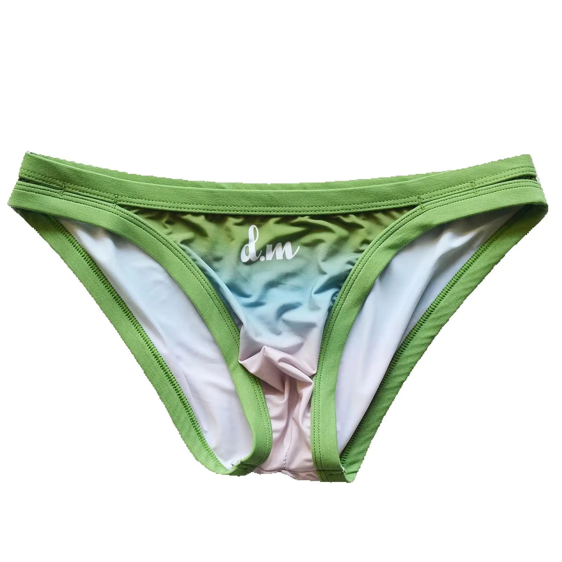 Hot Male men's Letter island Colorful pattern Smooth Brief comfortable low waist Underwear