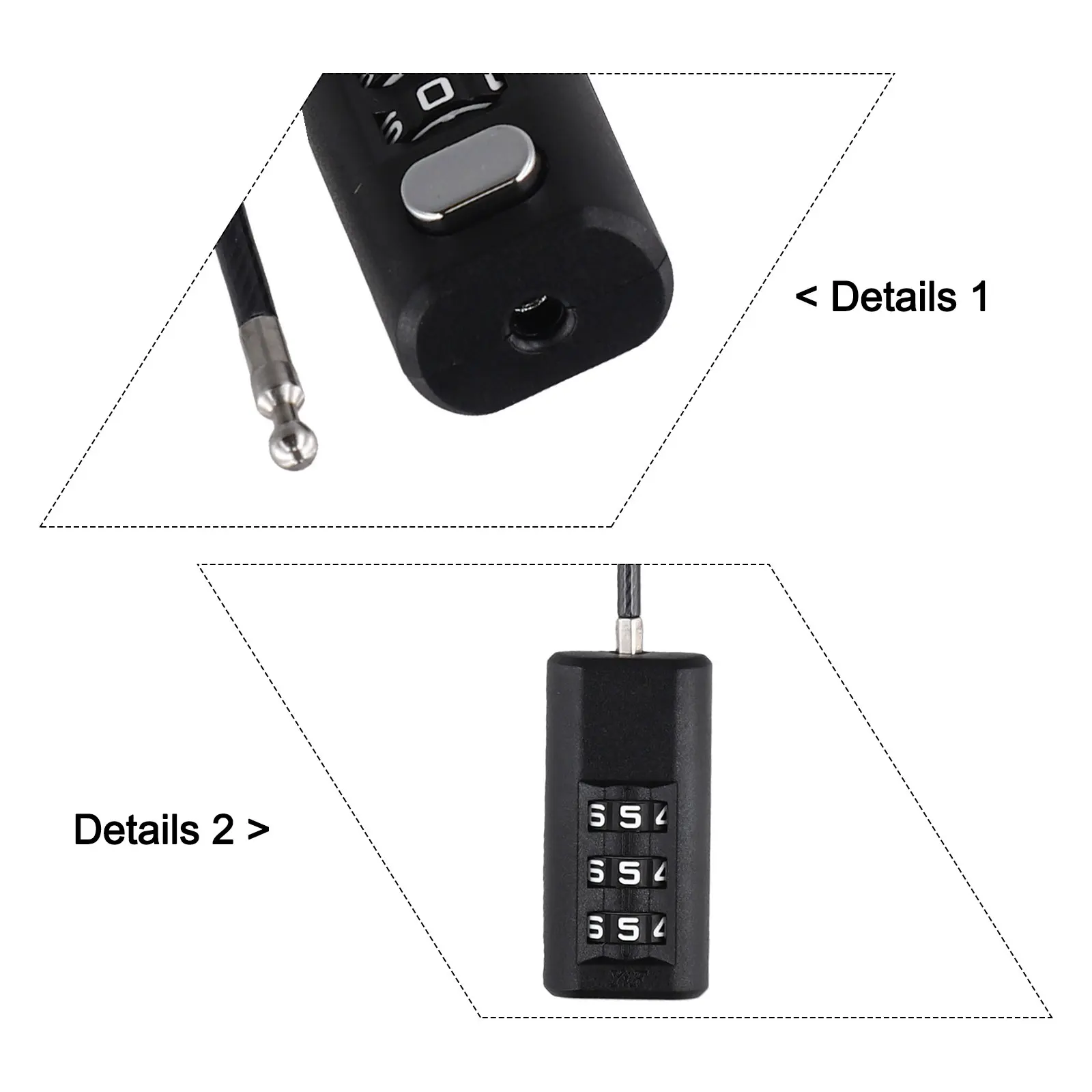 3 Digit Resettable Combination Padlock for mini Lock for Backpacks Suitcases Lockers and Furniture Drawers in Gym or Dormitory