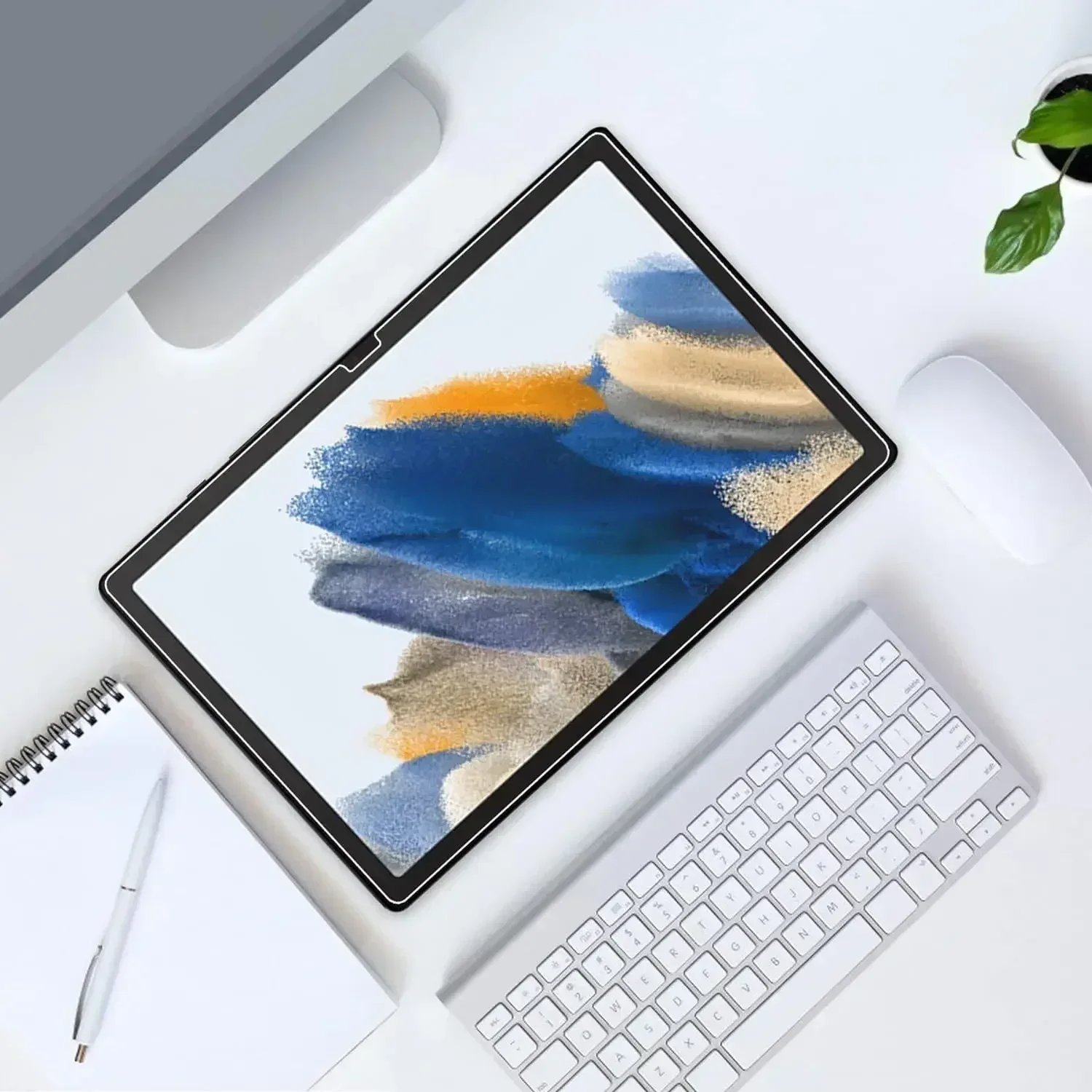 Pelindung layar kaca antigores untuk Samsung Galaxy Tab A 10.1 T510 T580 A9 A7 A8 X200 S5E 10.5 S6 Lite 10.4 S9 S7 FE S8 + X510