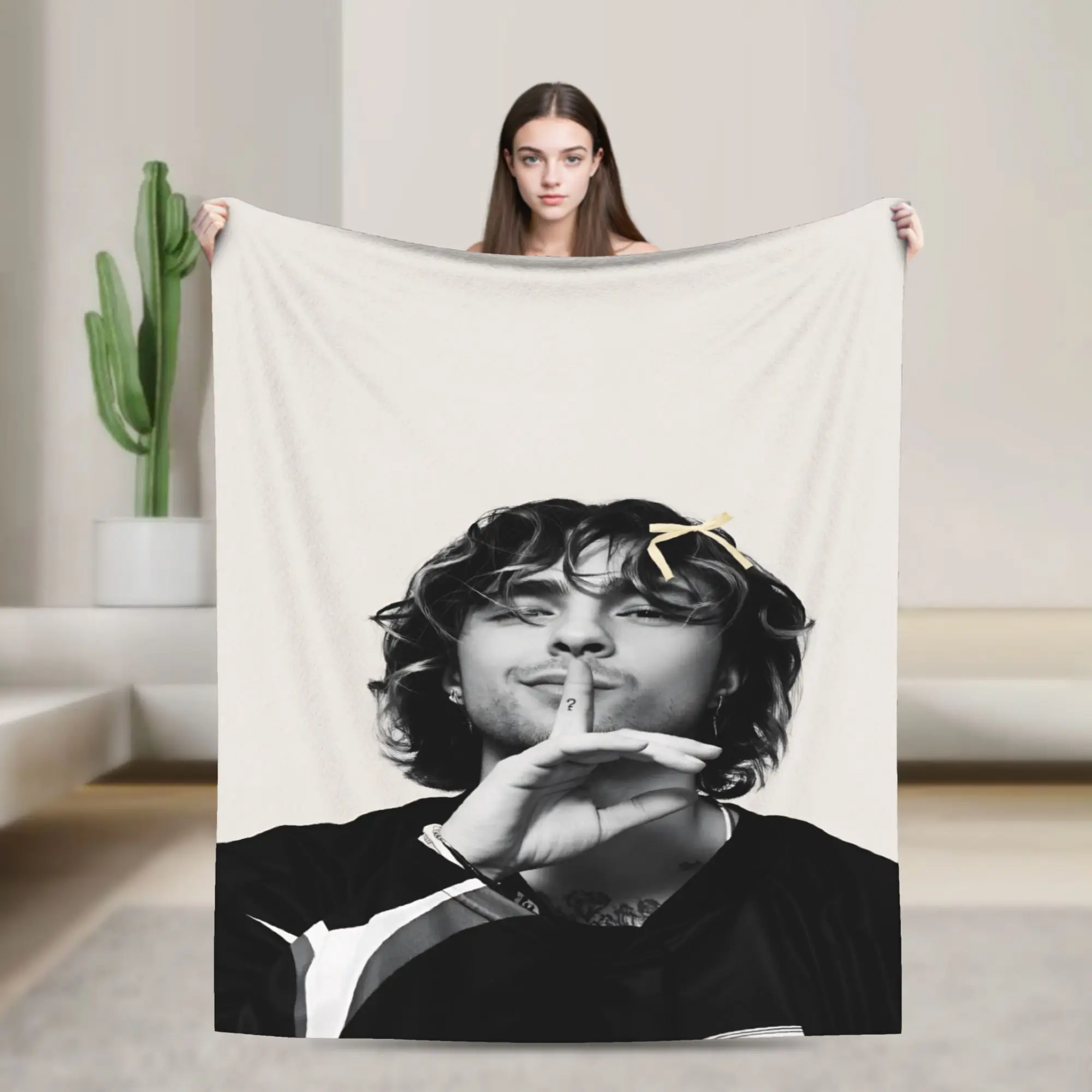 E-Egor Kreed EK Rapper Throw Blanket Cozy Novelty Blanket  For Living Room Picnic Flannel Bedspread Bed Cover