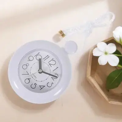 

Bathroom Wall Hanging Waterproof Clock Silent Operated Simple Hanging Clock for Bathroom Waterproof Decor