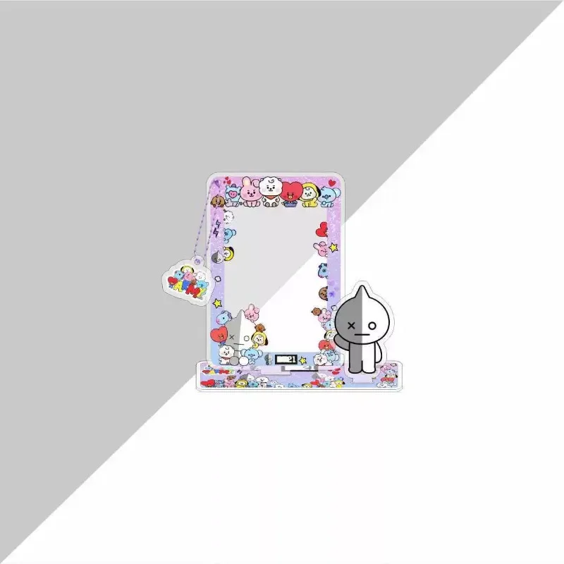 BT21 Cartoon Image Card Insertion Frame Standing Small Card Storage Pendant Desktop Decoration Accessories Star Periphery view 6