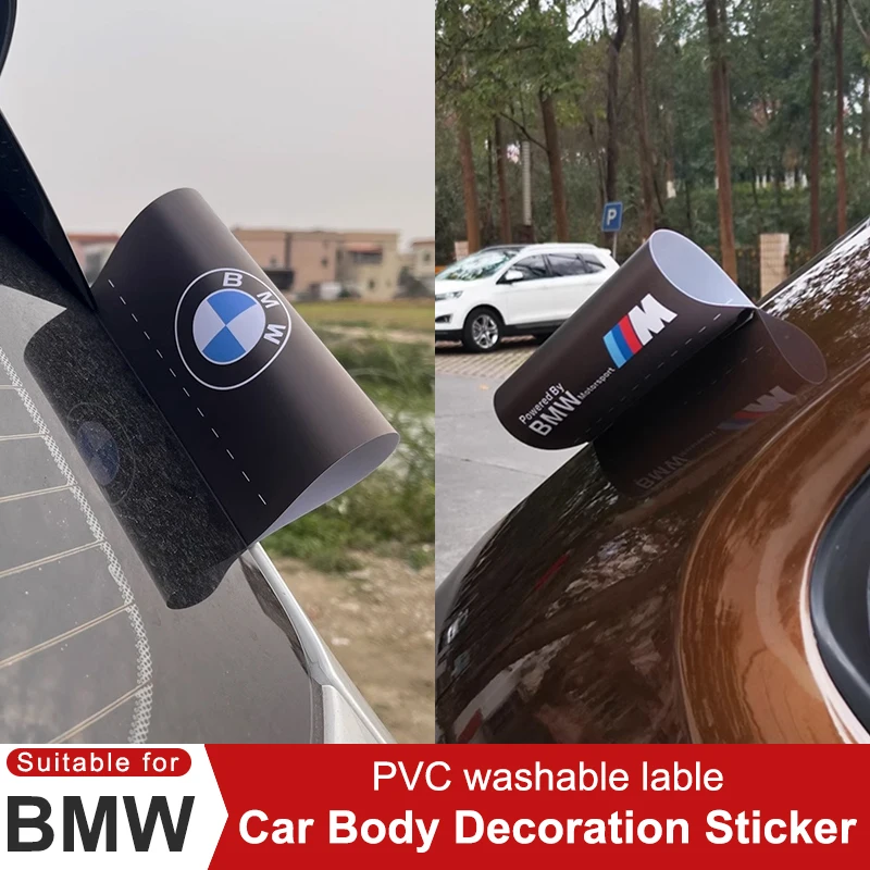 For BMW 1 2 3 4 5 6 7 Series X1 X3 X4 X5 X6 X7 87 F20 E36 E46 E90 E39 F10 F16 Car Washable Lable Sticker Decoration Accessories