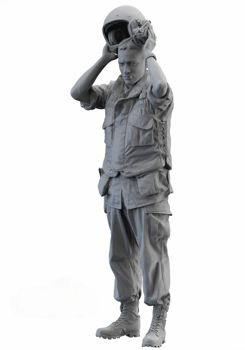 Zestaw modelu figurki z żywicy odlewanej ciśnieniowo w skali 1/16 Armored Personnel Carrier Commander Niezmontowany i niepomalowany