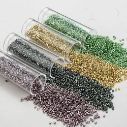 1000 Pieces 1.6x1.3MM 11/0  Japanese Quality Metallic Glass Seed  Beads For Handmade Beadwork 5Grams/Bag