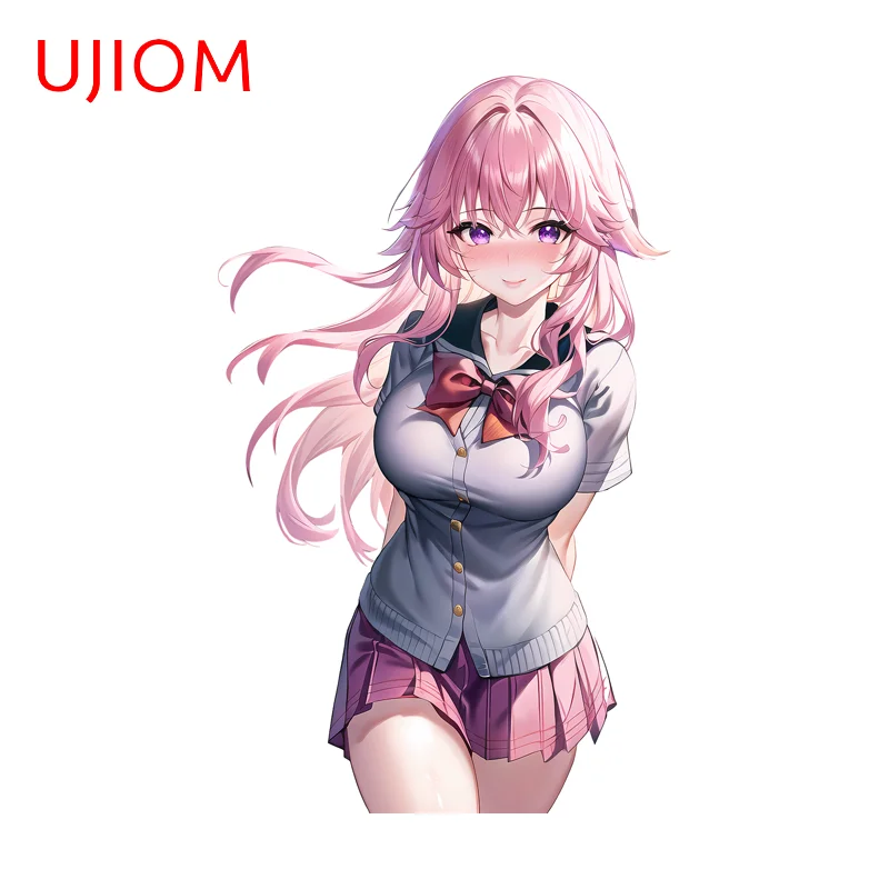 UJIOM Genshin Impact Pretty Yae Miko Wall Sticker Enchanting Amusing Chambre Vinyl Decal Attractive Items Room Decor Poster