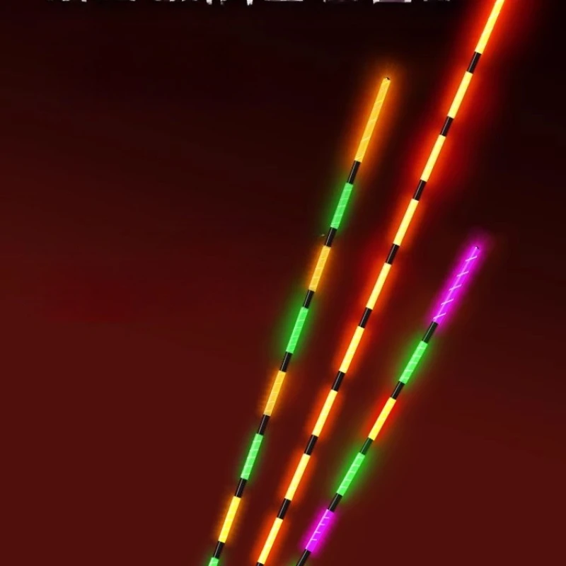 Flotteur de pêche qui brille dans l'obscurité avec changement de couleur, Bobber électronique ultra lumineux et indicateur de morsure ultra sensible pour la nuit et la journée