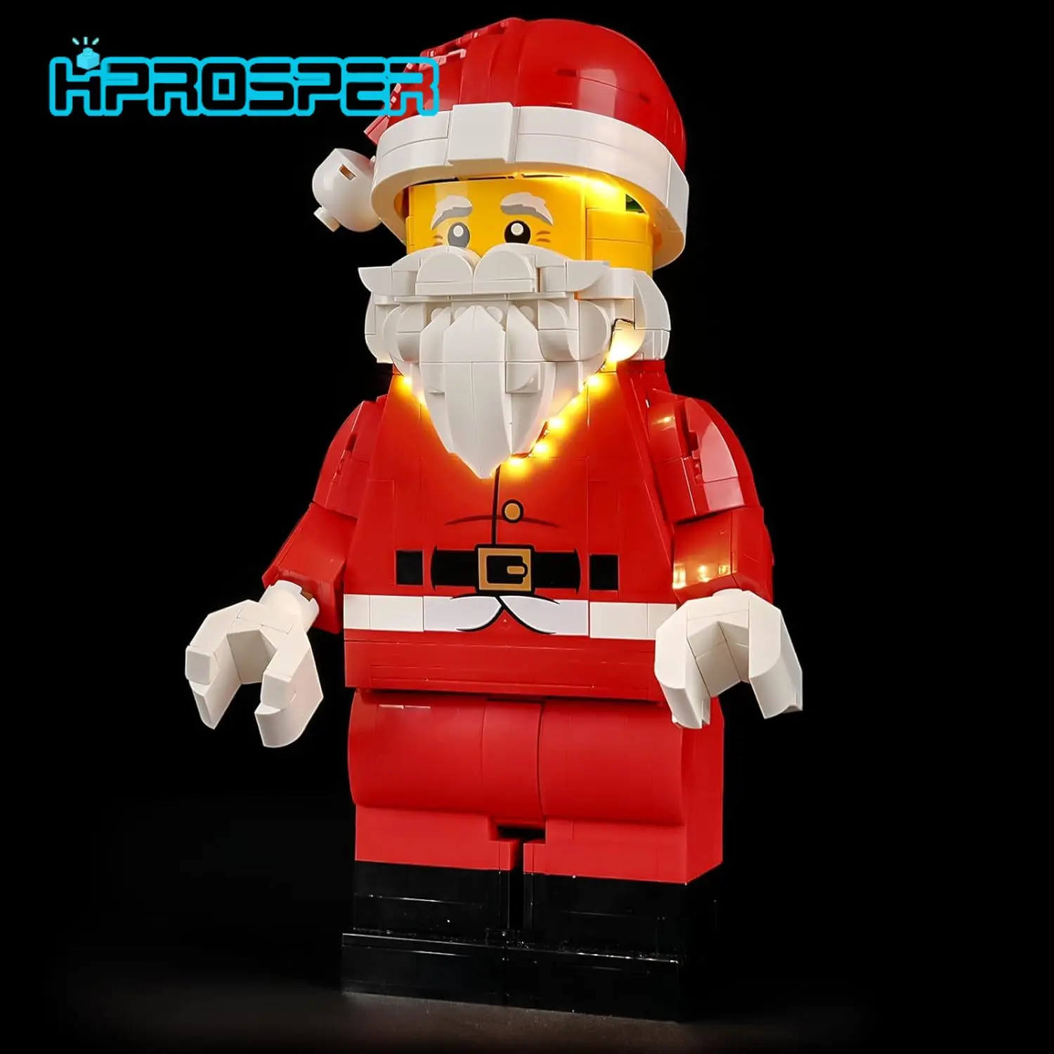 

HPROSPER 5V LED Light (No Model) for Lego 40820 Large Santa Claus minifigure Decorative Lamp With Battery Box