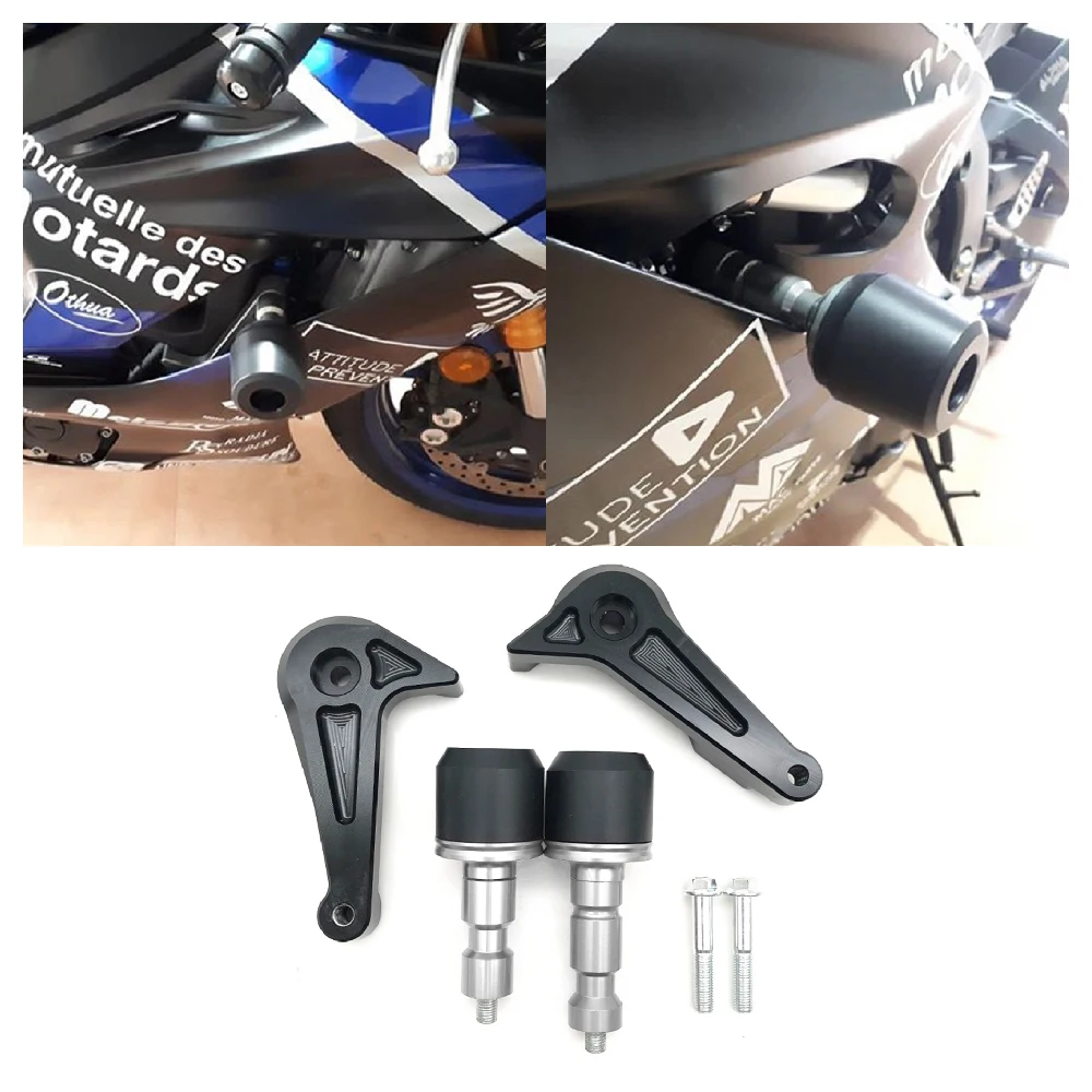 

For Yamaha YZF-R6 YZF R6 ABS 2017 2018 2019 2020 2021 2022 Motorcycle Frame Sliders Anti Fall Crash Bracket Protection Kits