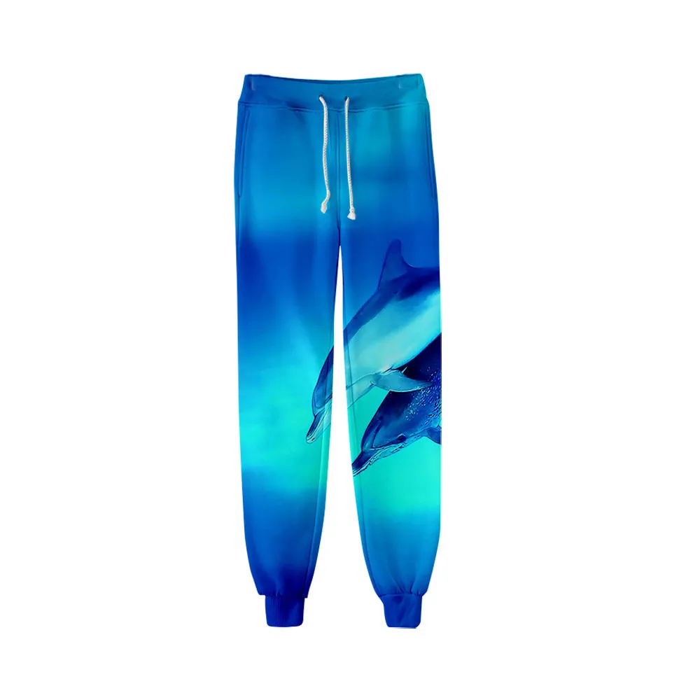 Animal Dolphin Sweat Pants 3D Joggers Pants Casual Trousers Men/Women Hip Hop Sweatpants Pantalon Homme Streetwear