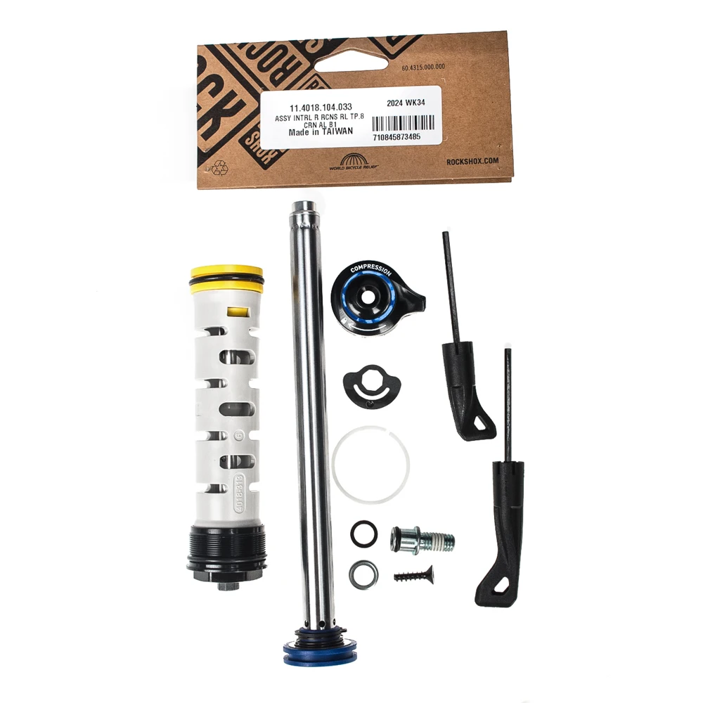 ROCKSHOX FORK DAMPER ASSEMBLY - CROWN RL 80-120MM - RECON SILVER RL B1+/RE  11.4018.104.033CON RL