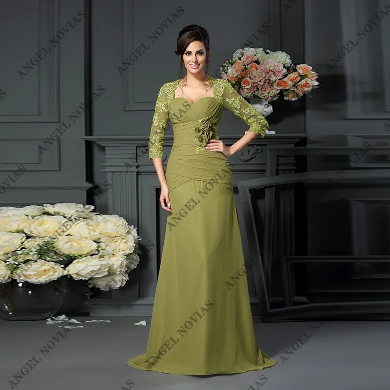 

Customized Customized Long Elegant Green Mother of the Bride Dresses for hochzeitspartykleid vestidos de fiesta elegantes 2024