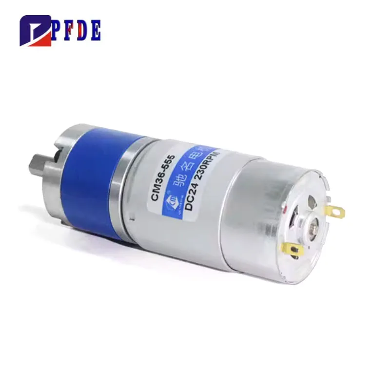 36-555 12V 24V 유성 기어 DC 모터 고토크 최대 70kg.cm 저소음 555 초고토크 36mm 브러시드 기어 모터
