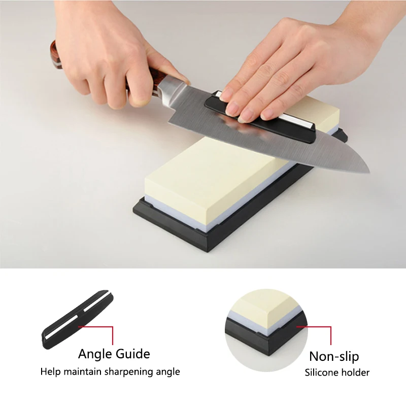 Sharpening Stone Knife Sharpener Water Stone Plate Grinding Stone Base Angle Guide Adjustable Whetstones Sink Bridge Holder