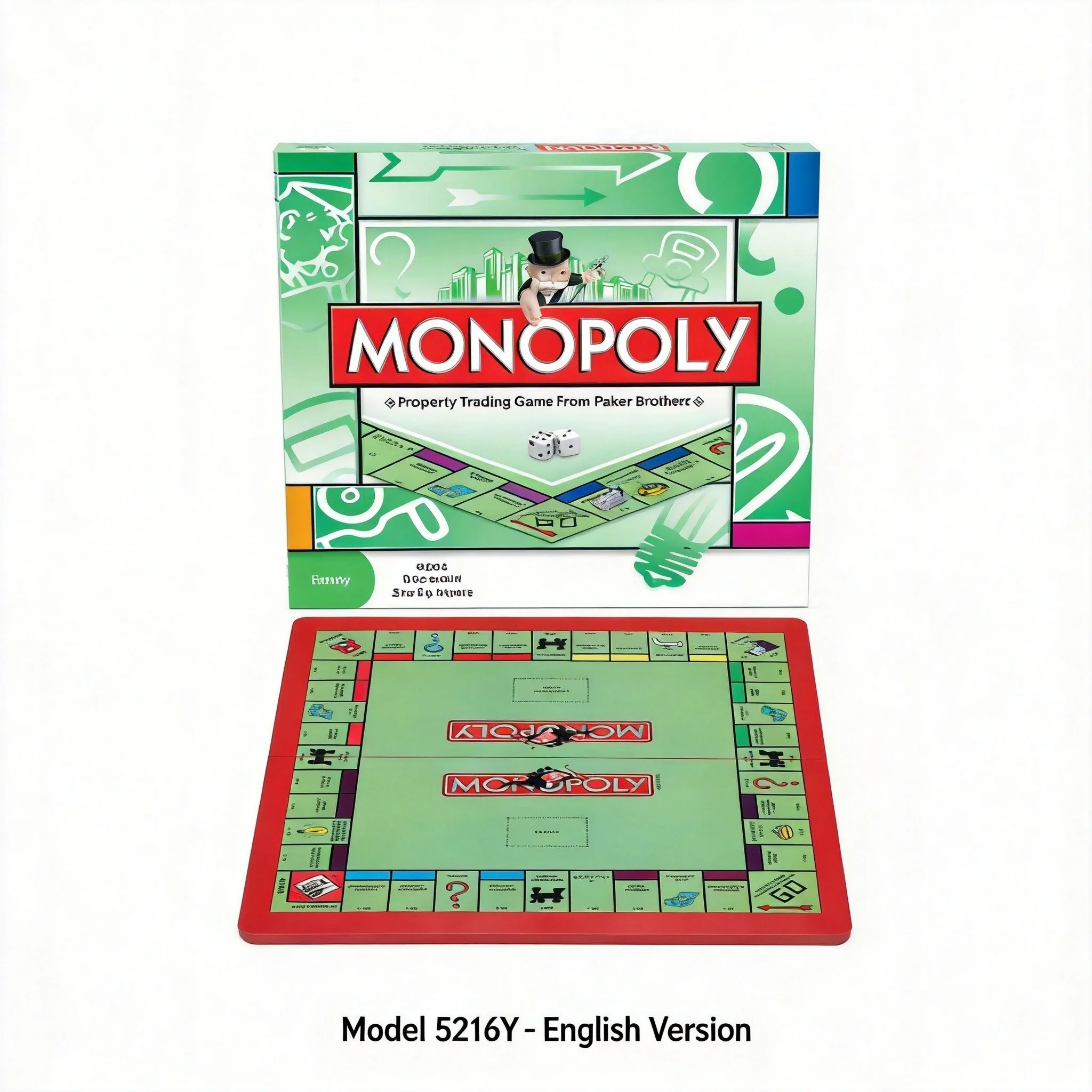 

Премиальная, высокодетализированная настольная игра MONOPOLY для торговли недвижимостью — превосходное качество изготовления — английская версия