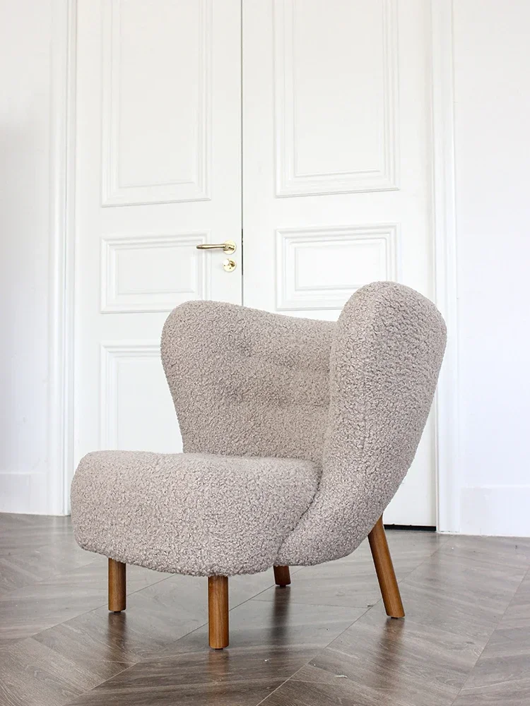 

Cashmere chair, creative single sofa Internet celebrity lazy ins