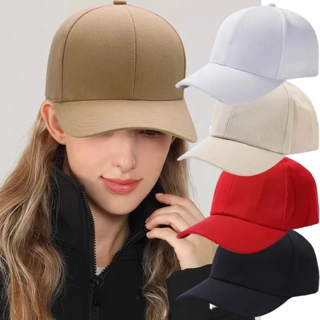 Women's solid color baseball caps sales