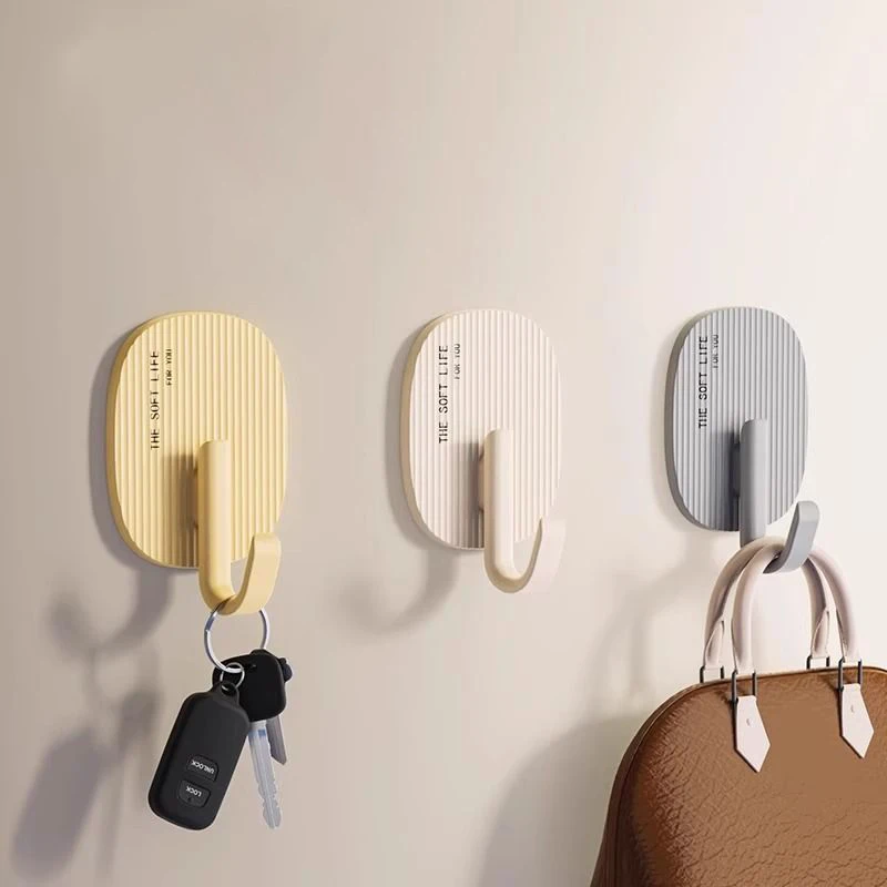 Ganchos de pared autoadhesivos fuertes, soporte para bolsas, toallero, puerta de baño, cocina, colgador de abrigos, accesorios de almacenamiento