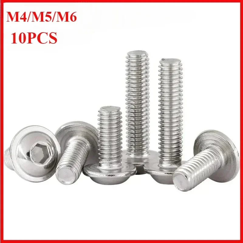 

M4 M5 M6 Hex Socket Head Screws Mushroom Hexagon Button Bolt Bolt M6 of Stainless Extruder Rifles Under The Hexagon Conical