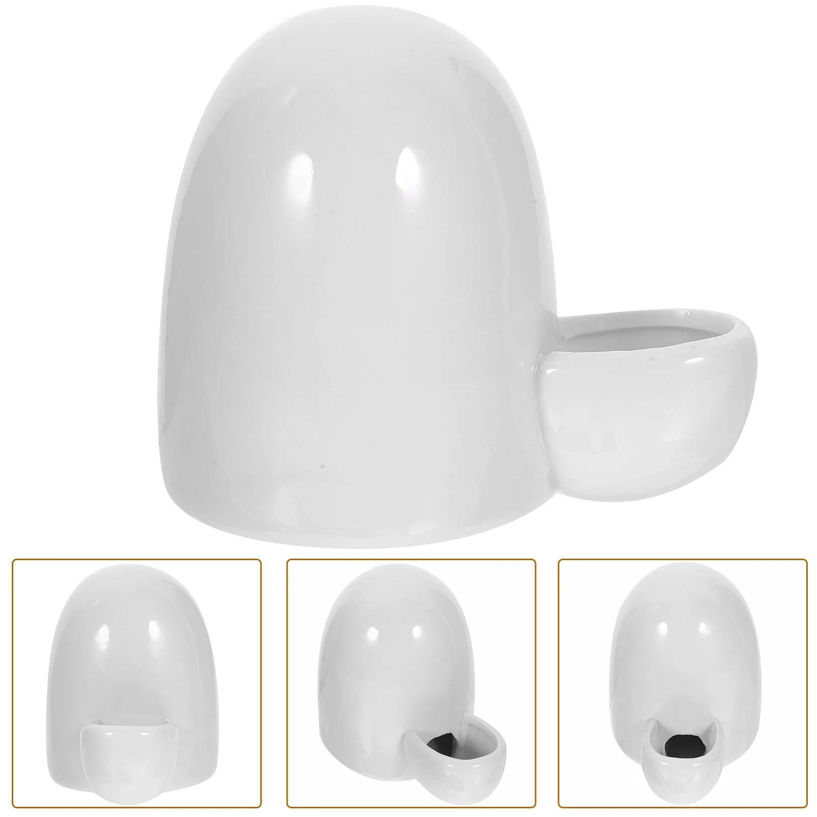 

200ml Ceramic Automatic Feeder Eco Friendly Pet Water Dispenser Bright Color Safe Rabbit Hamster Feeding Bowl Self Dispensing