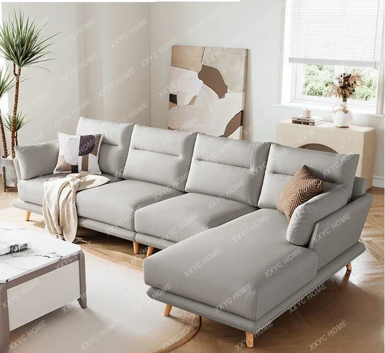 

Не против стены, современная простая мебель для маленькой квартиры, гостиная, имитация хлопка и льна, диван