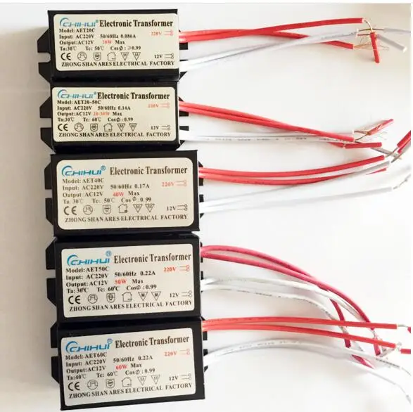 1 piece 3 years warranty Metal electronic transformer driver for 12V 20W 160W 250W LED light bulbs Driver Power Supply