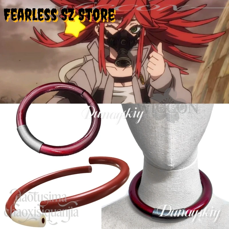 Rudo Zanka Nijiku Enjin Anime GACHIAKUTA Cosplay 3D Polylactic Acid Necklace Choker Props Accessories Christma Halloween Party