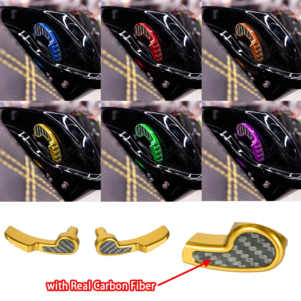 Motorcycle Parts Saddlebag Hinge Latch Covers&Latches Lifter with Carbon Fiber Reflector Peformance Bagger for Touring 2014-2023