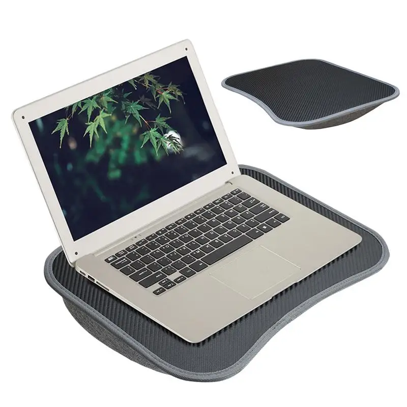 Lap Desk For Laptop with Cushion Computer Lapdesk with Soft Pillow Cushion Laptops Portable Pad Computer Lapdesk Large Holding