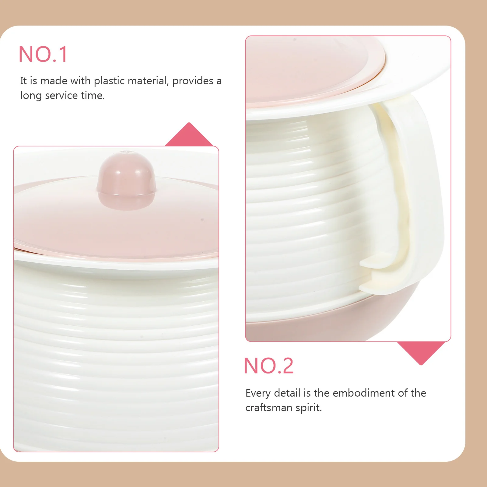 1 قطعة Bedpan البلاستيك يده الكبار قعادة المحمولة حاوية البول لكبار السن الأطفال النساء الحوامل المنزل استخدام غرفة غطاء وعاء #5