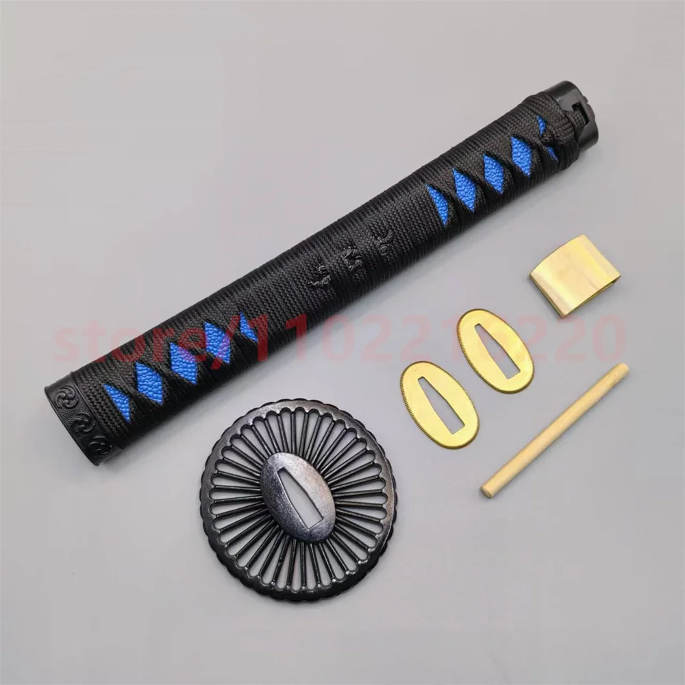 

Изысканная ручка Tsuka, рукоятка из сплава Tsuba, защита для рук, латунь Habaki Seppa для японского настоящего Японии, самурайская катана, фитинги для меча