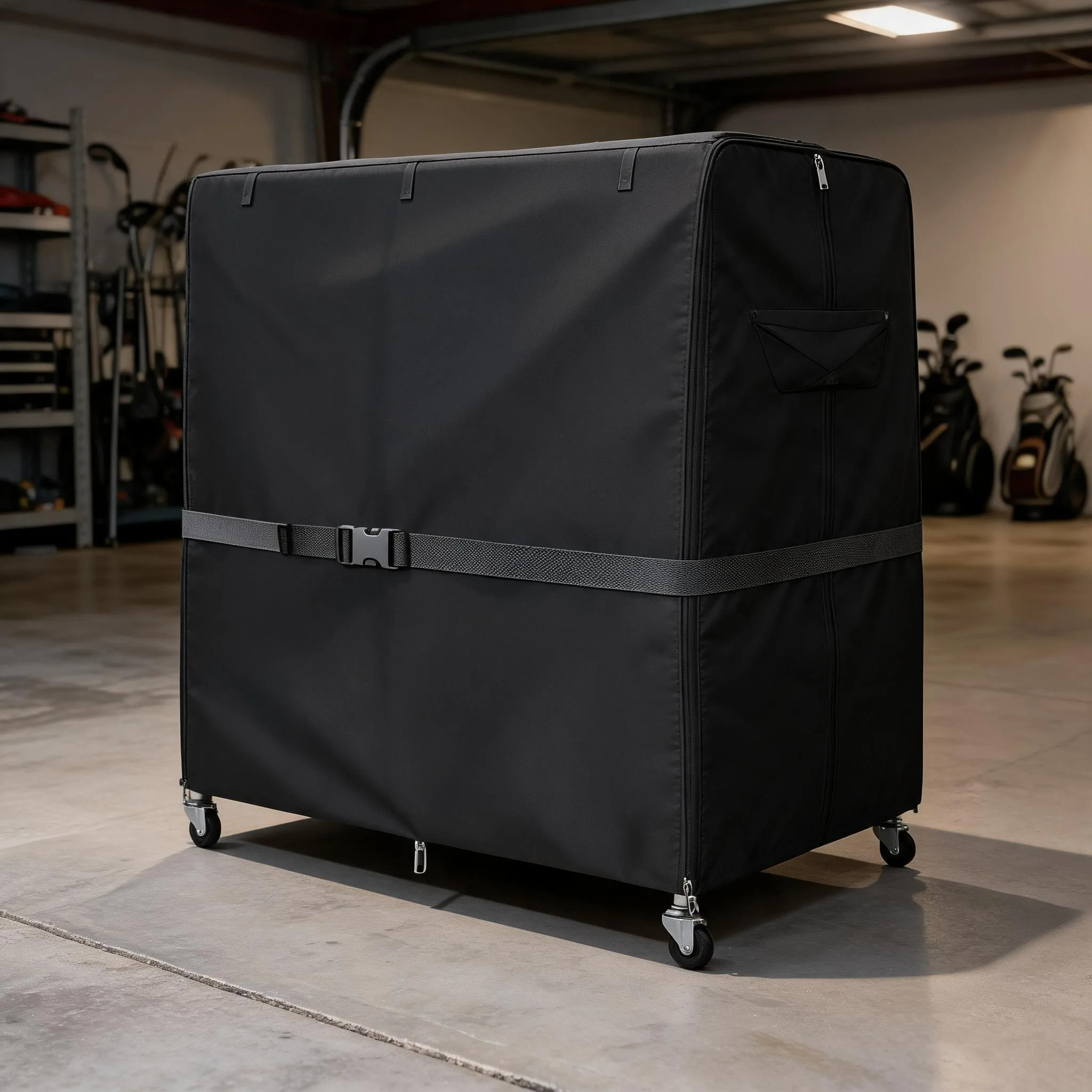Waterproof Dustproof Golf Bag Storage Cover, Space Saving Stand Protective Shell, Indoor Outdoor Garage Sports Equipment
