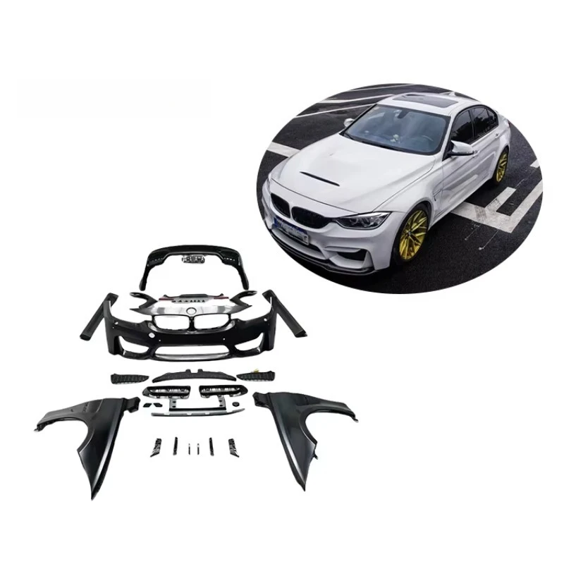 

Комплект расширения кузова M3 Style для F30 F35 (2013-2018): бамперы, боковые пороги, крылья, решетка радиатора
