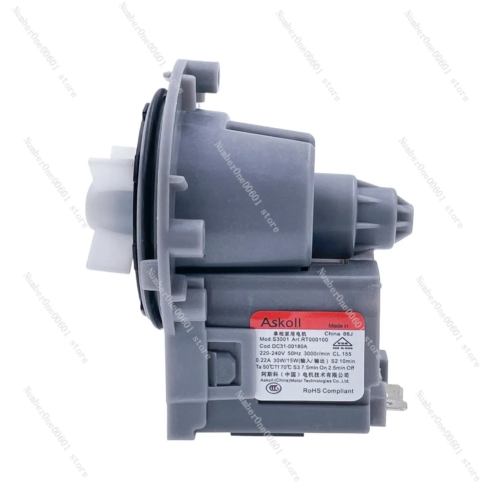 Drain Water Pump Assembly For Samsung Washing Machine Askoll DC31-00180A 220-240V Drainage Motor Washer Parts