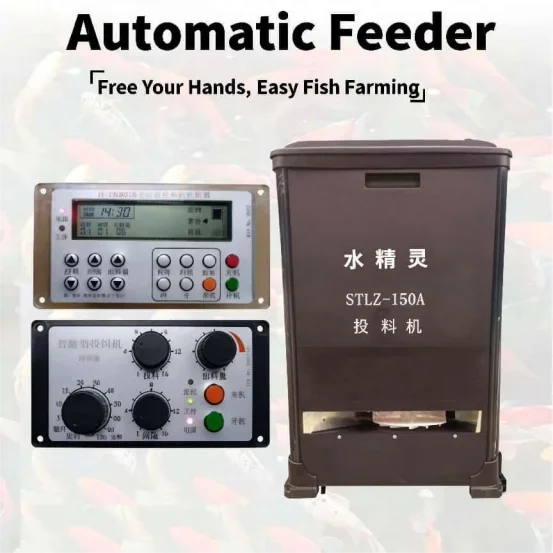 DC12V Small Automatic Shrimp Feeder Automatic Fish Feeder for Aquaculture Farmers