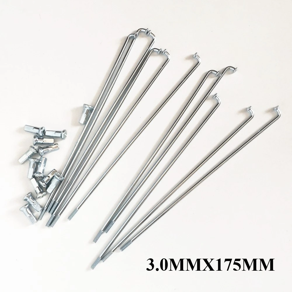 100pcs/lot Bicycle spokes 55-170mm  10G motorcycle electric bicycle spokes 3.18mm Bicycle spokes