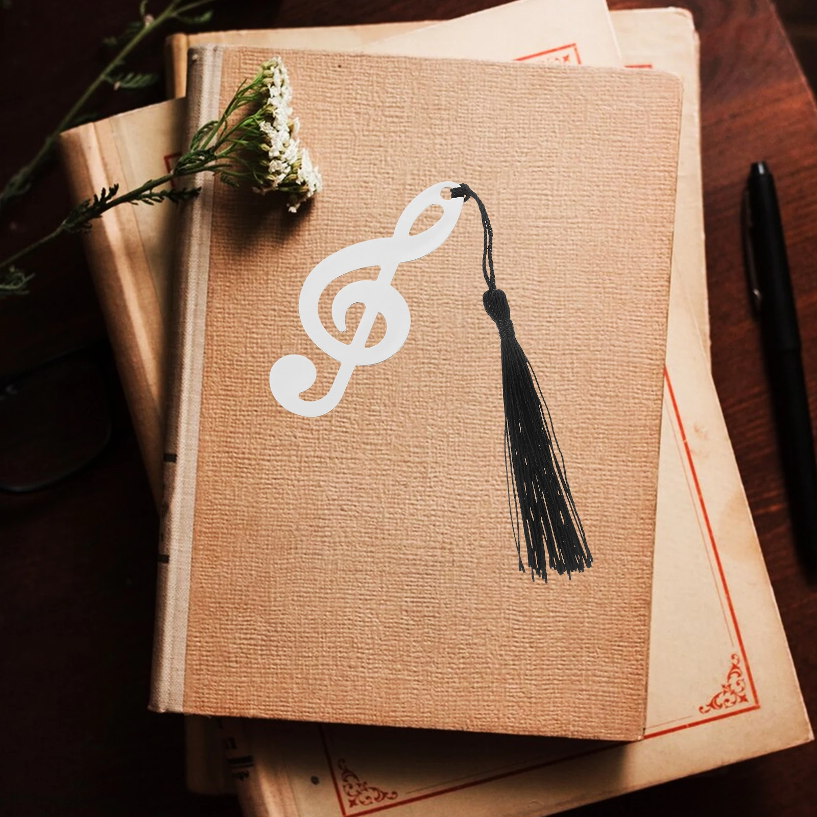 

Metal Tassel Bookmark Tassels Markers Sunflower Accessories Stainless Steel Marks for Reading Women Bookmarks Lovers