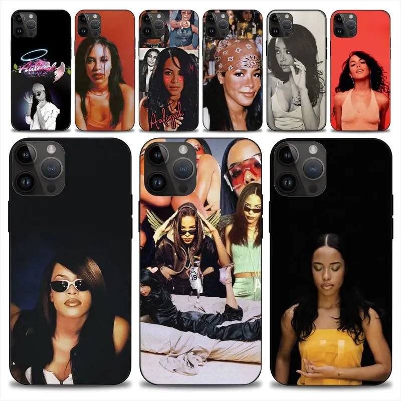 A-Aaliyah Hip Hop Music Phone Case For iphone15 14 13 12 11 Pro Max Mini X 7 8 Soft Case