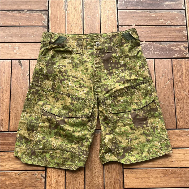 Green zone Camouflage Swedish M90 Geometric Camouflage Workwear Hunting Training Shorts Assault Pant AR style