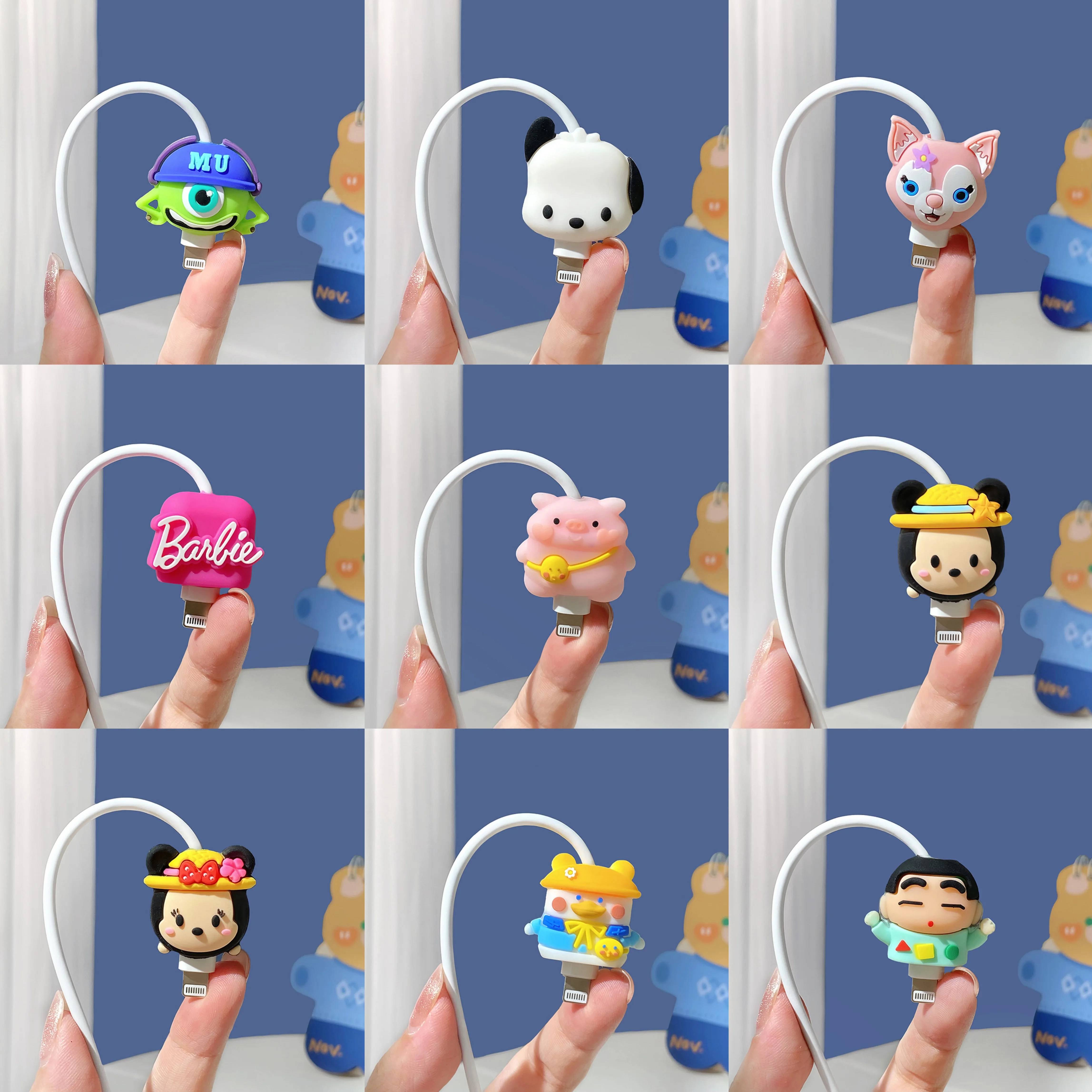 

Cute cartoon suitable for all data cable protection cases, charger head breakage repair, anti breakage